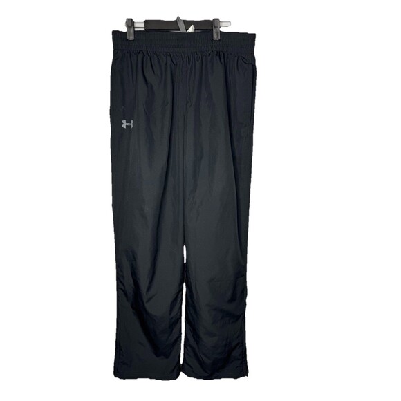 Under Armour Men's Loose-Fit Heat-Gear Track Pants Black Drawstring (Large) - Picture 1 of 4